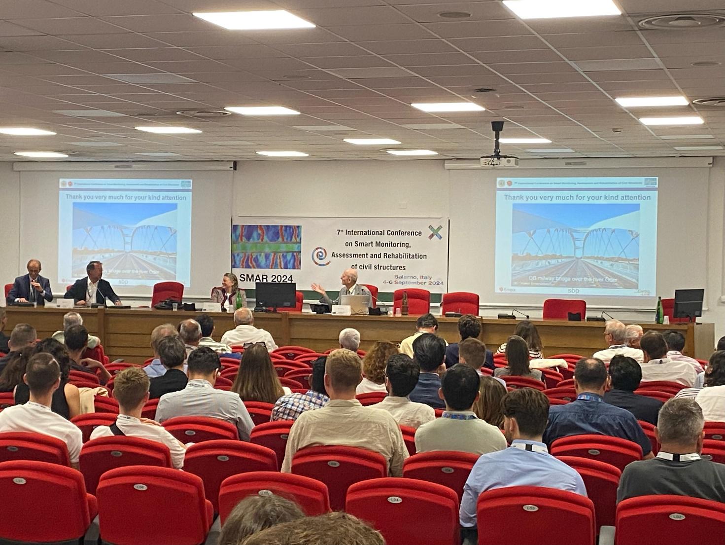 Oggi ci ospita la città’ di Salerno, siamo allo SMAR 2024,  7a Conferenza Internazionale sul Monitoraggio, Valutazione e la Riabilitazione Intelligente delle Strutture Civili: 